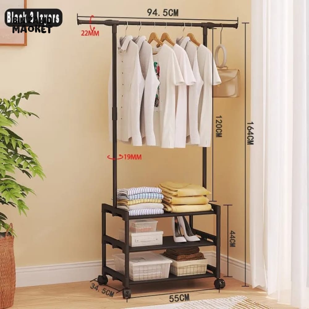 3 LAYERS ATTACHABLE CLOTH RACK