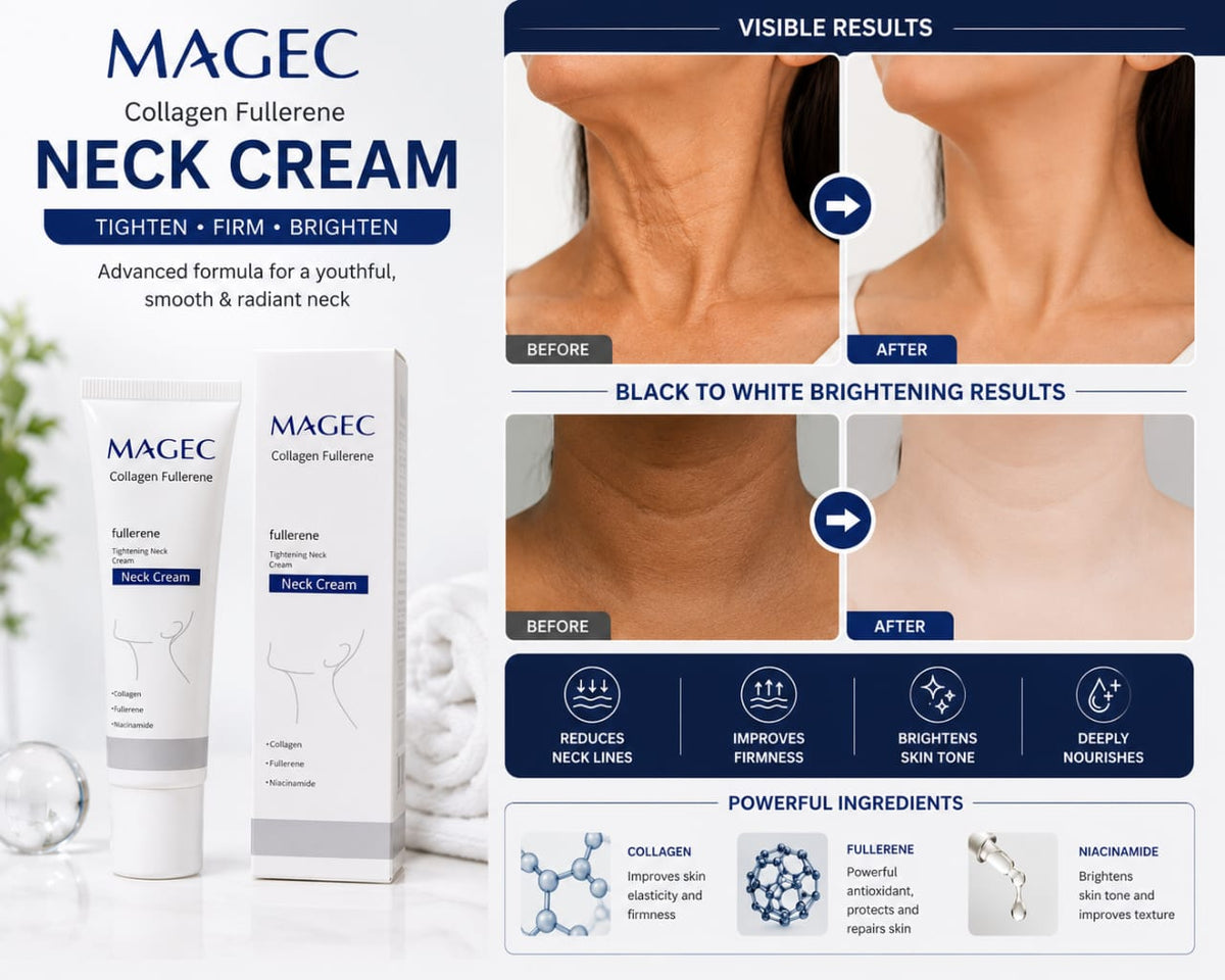 MAGEC Collagen Fullerene Tightening Neck Cream | Firming & Hydrating Neck Care