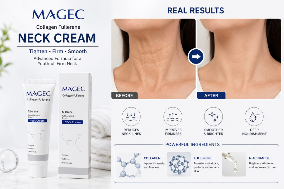 MAGEC Collagen Fullerene Tightening Neck Cream | Firming & Hydrating Neck Care
