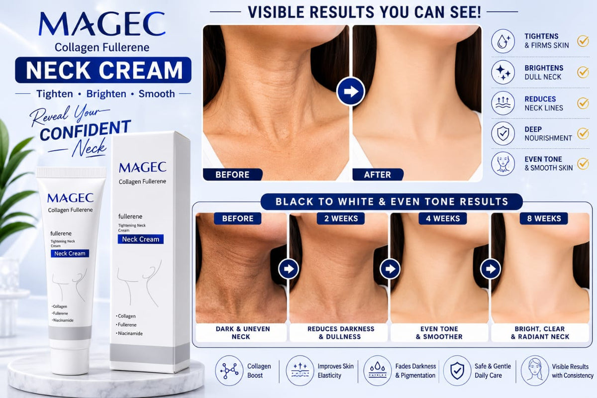 MAGEC Collagen Fullerene Tightening Neck Cream | Firming & Hydrating Neck Care